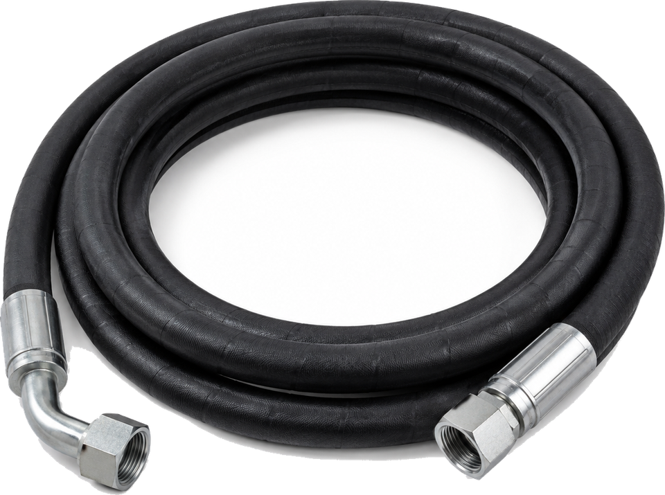 Flexible hydraulique avec raccords sertis chromés — GLH Hydraulique Montech